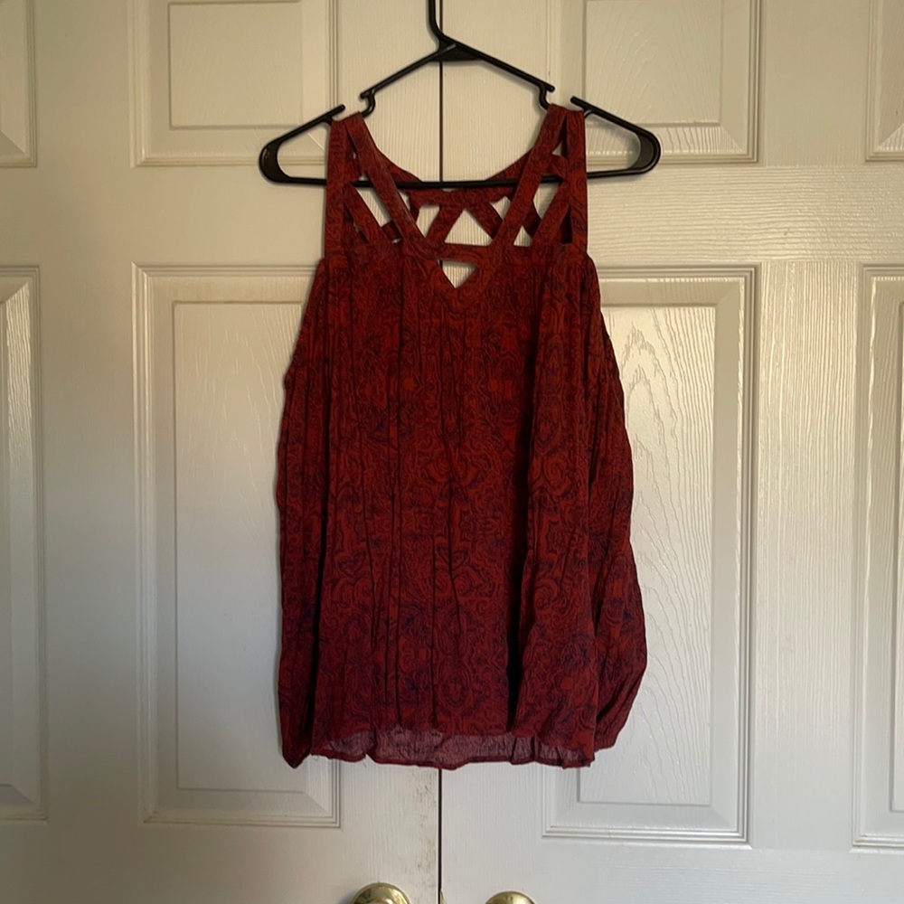 Peak a boo shoulder top